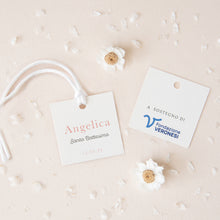 Carica l'immagine nel visualizzatore di Gallery, Tag quadrato semplice - Linea Acquerello (20 pezzi)