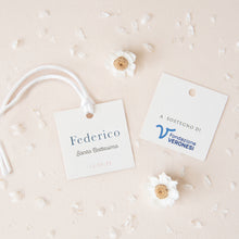 Carica l'immagine nel visualizzatore di Gallery, Tag quadrato semplice - Linea Acquerello (20 pezzi)