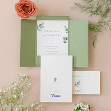 Carica l'immagine nel visualizzatore di Gallery, Partecipazioni/inviti con buste cofanetto - Linea Foglie (20 pezzi)