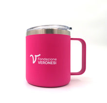 Carica l'immagine nel visualizzatore di Gallery, Tazza termica "Niente ferma il rosa Niente ferma le donne"