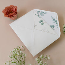 Carica l'immagine nel visualizzatore di Gallery, Partecipazioni/inviti con buste - Linea Foglie (20 pezzi)
