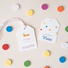 Carica l'immagine nel visualizzatore di Gallery, Tag quadrato semplice - Linea Party (20 pezzi)