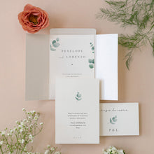 Carica l'immagine nel visualizzatore di Gallery, Partecipazioni/inviti con buste cofanetto - Linea Foglie (20 pezzi)