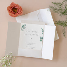 Carica l'immagine nel visualizzatore di Gallery, Partecipazioni/inviti con buste cofanetto - Linea Foglie (20 pezzi)