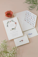 Carica l'immagine nel visualizzatore di Gallery, Partecipazioni/inviti con buste - Linea Fiori (20 pezzi)