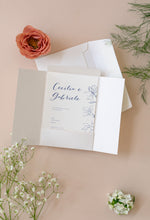 Carica l'immagine nel visualizzatore di Gallery, Partecipazioni/inviti con buste cofanetto - Linea Blu (20 pezzi)