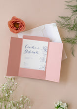 Carica l'immagine nel visualizzatore di Gallery, Partecipazioni/inviti con buste cofanetto - Linea Blu (20 pezzi)