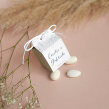 Carica l'immagine nel visualizzatore di Gallery, Scatoline porta confetti bicolore - Linea Blu (20 pezzi)
